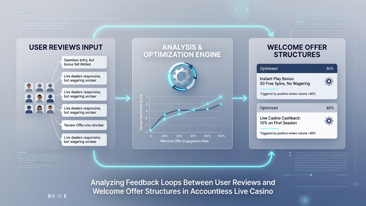 Mobile interface screenshot illustrating welcome bonus prompts alongside aggregated player feedback metrics for live casino sessions