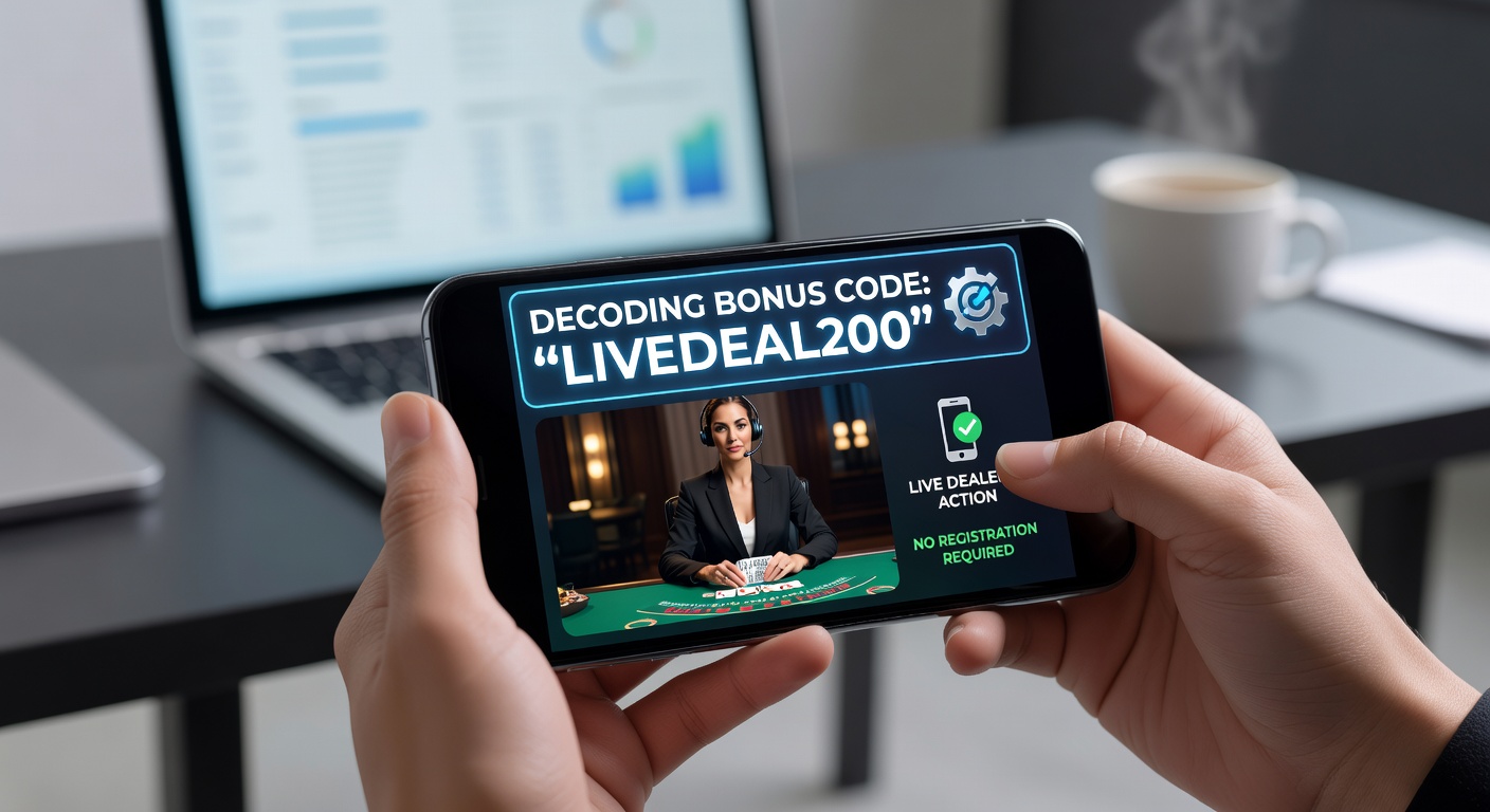 Close-up view of smartphone showing live roulette wheel alongside active bonus code confirmation banner on a no-registration casino app