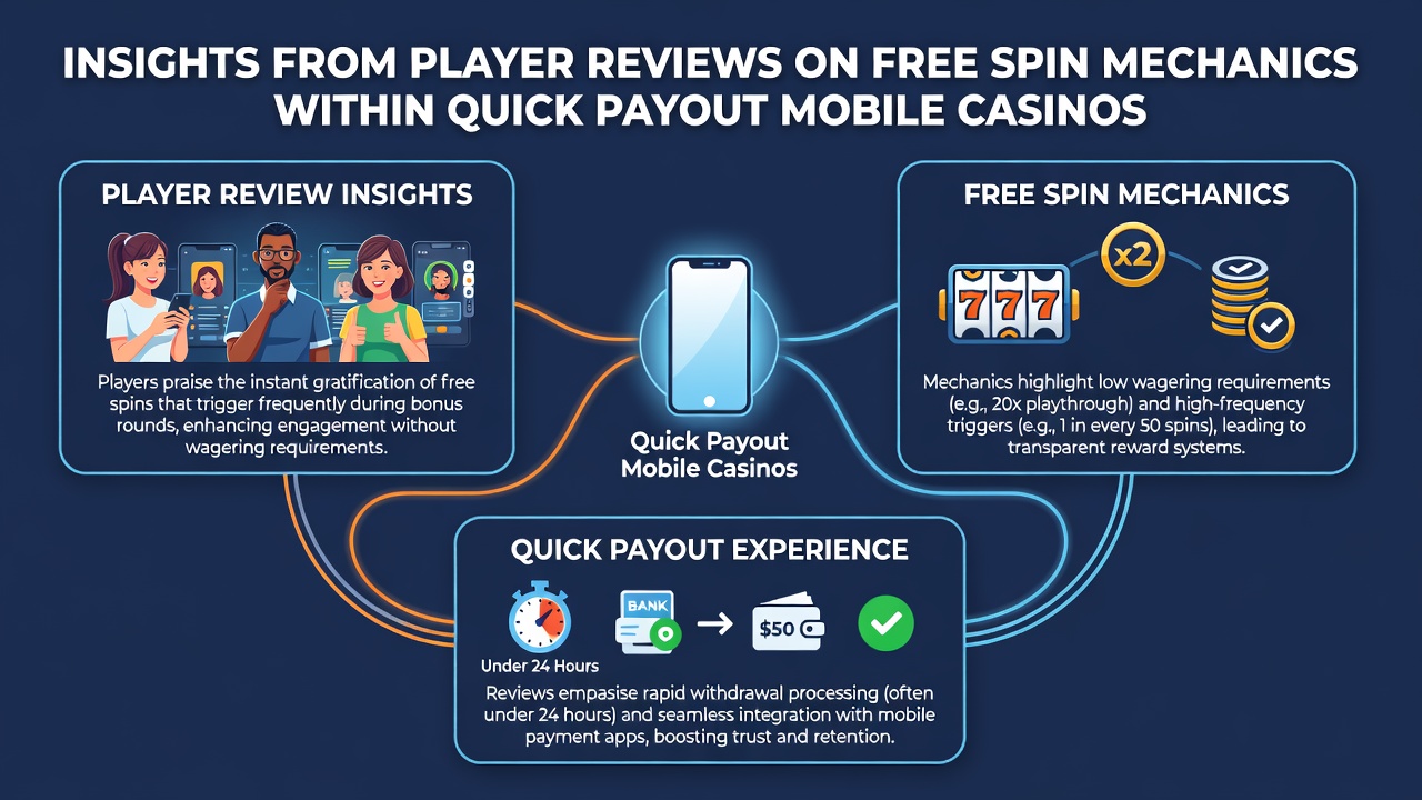 Player review screenshots displayed on a tablet highlighting free spin payout timelines in a mobile casino app