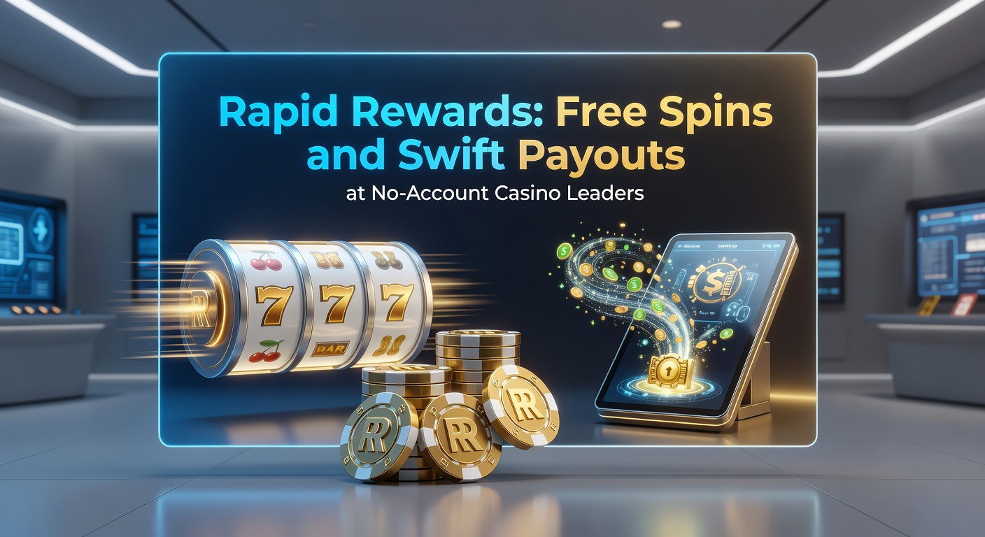 Sleek mobile screen showing a no-account casino payout confirmation with free spins activating in the background