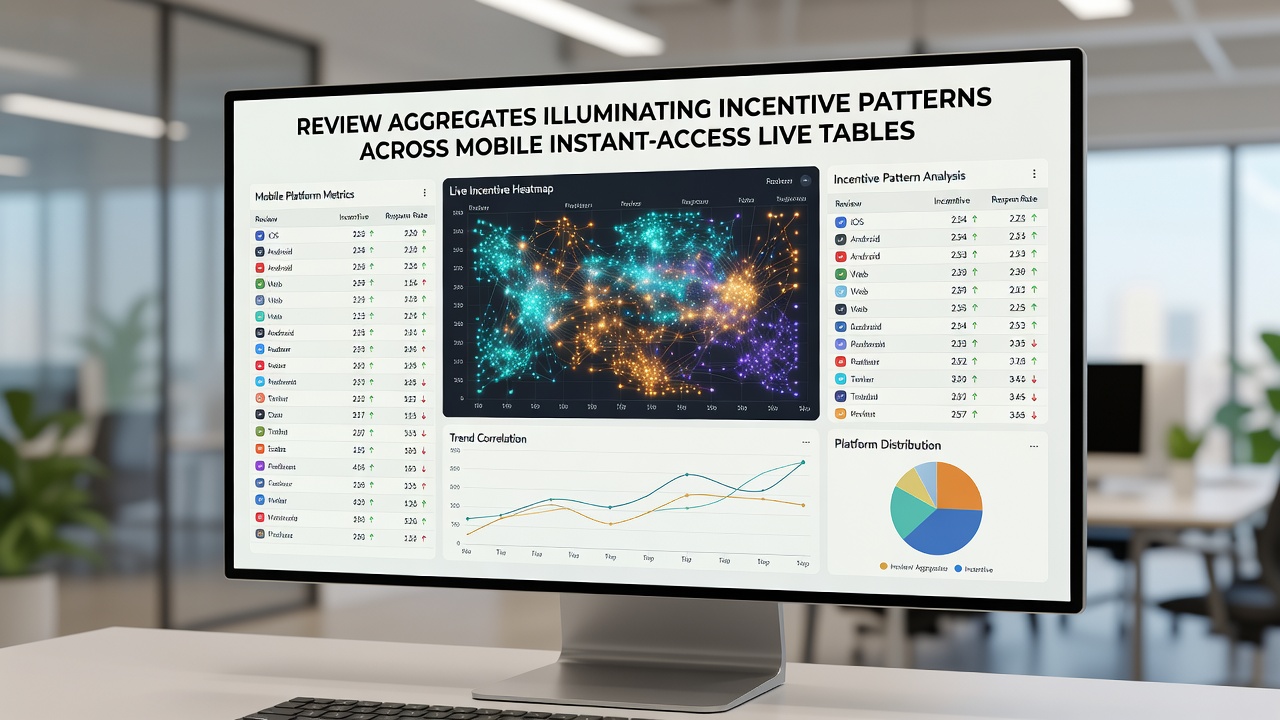 Chart comparing incentive distributions across different mobile live table platforms and regions