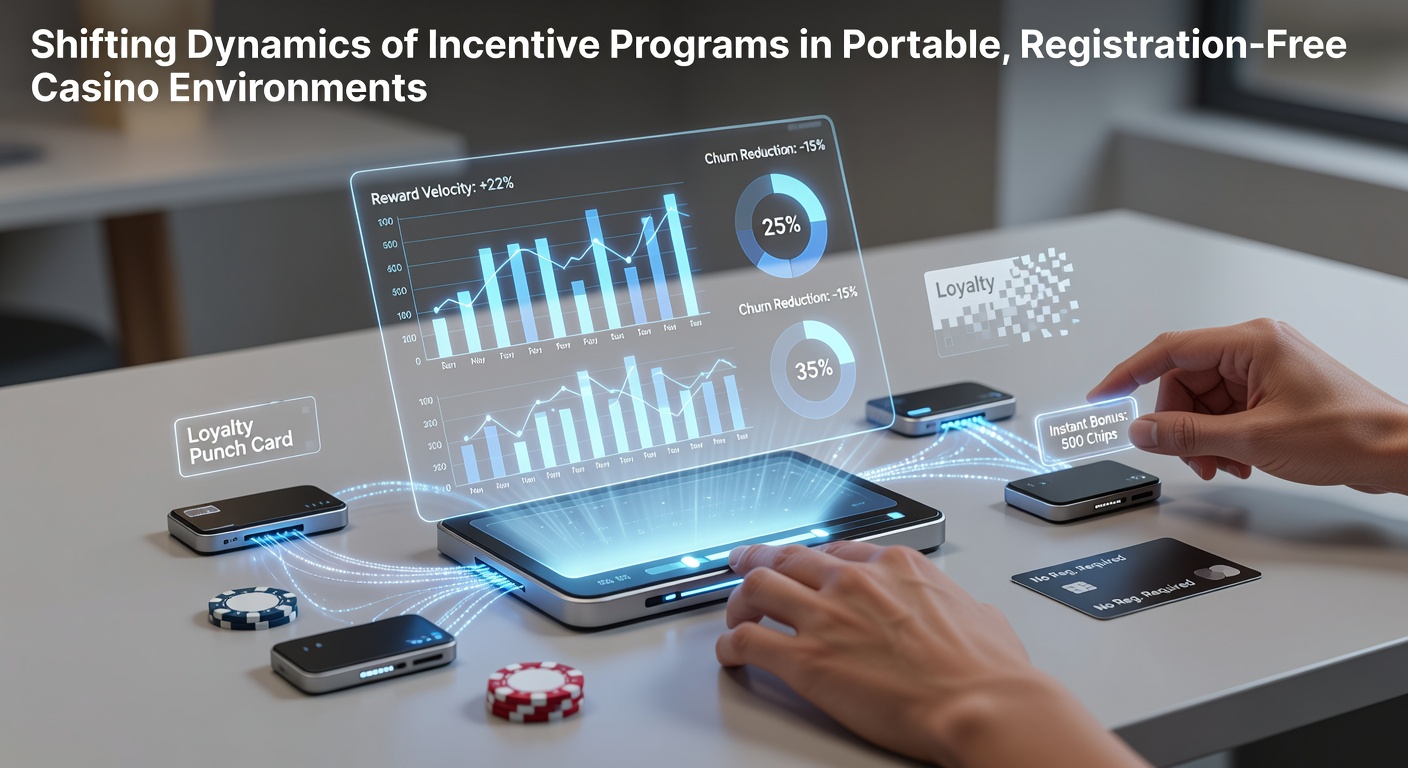 Mobile casino interface showing instant access features and incentive displays